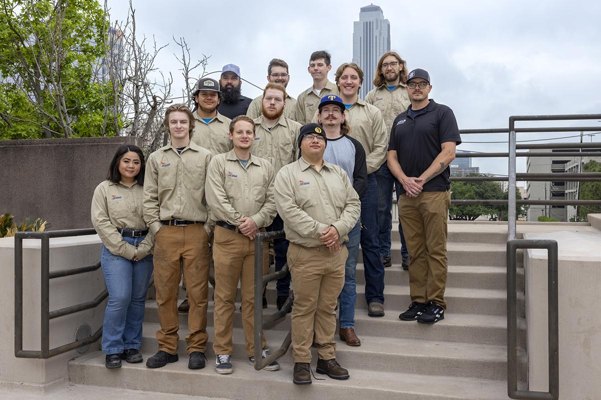 Collin College Welding Fabrication team won first place in the SkillsUSA competition and are eligible to compete at the national SkillsUSA competition.